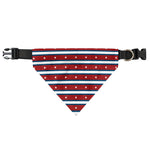 USA Striped Pattern Print Over The Collar Dog Bandana