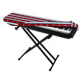 USA Striped Pattern Print Piano Keyboard Cover