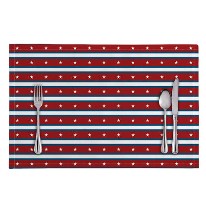 USA Striped Pattern Print Placemat