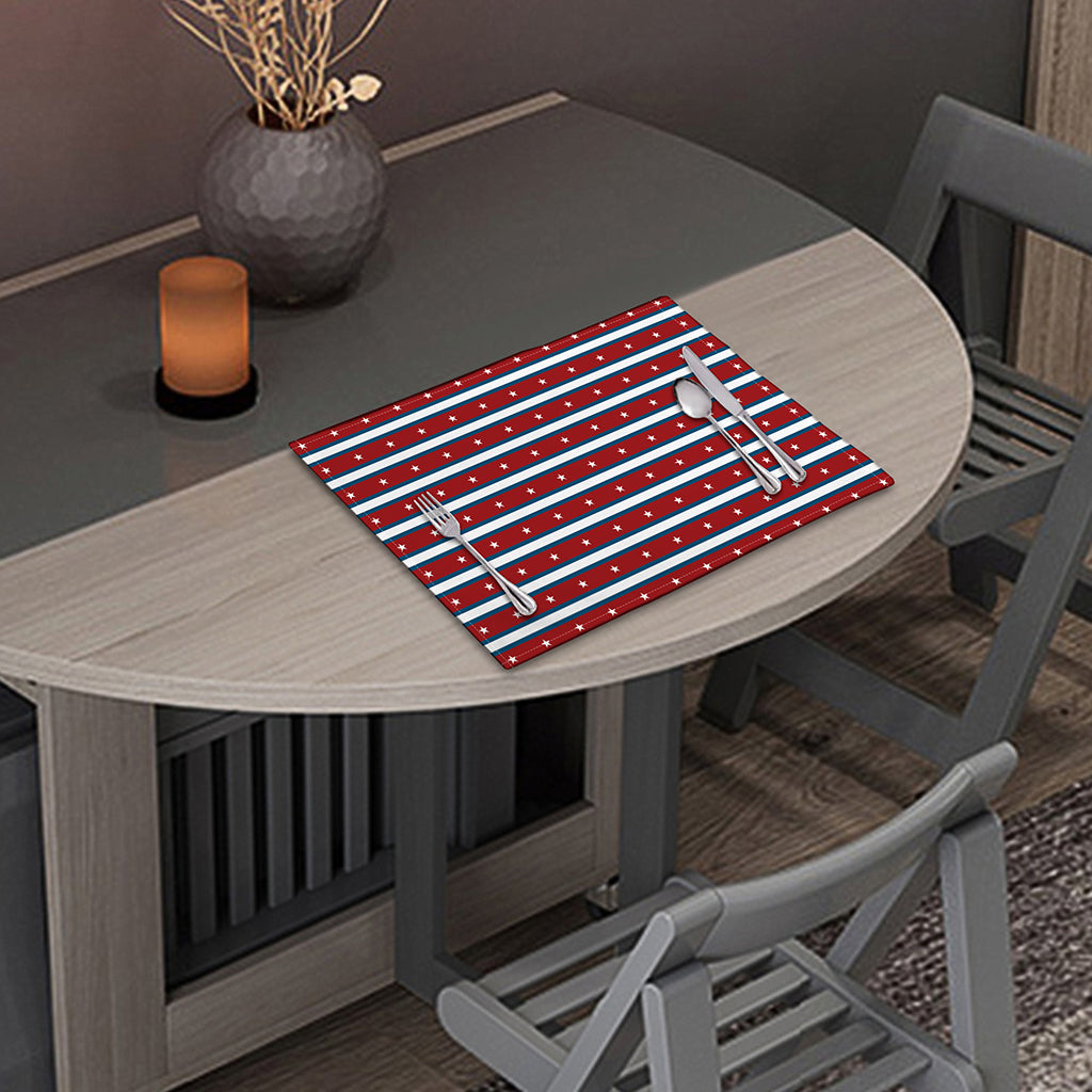 USA Striped Pattern Print Placemat