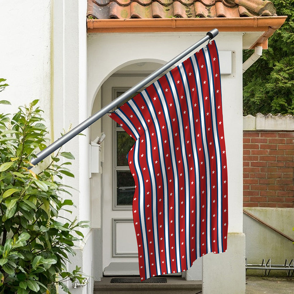 USA Striped Pattern Print Polyester Flag