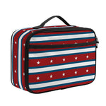USA Striped Pattern Print Portable Lunch Bag