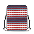 USA Striped Pattern Print Rectangular Crossbody Bag