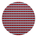USA Striped Pattern Print Round Blanket