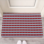 USA Striped Pattern Print Rubber Doormat