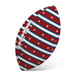 USA Striped Pattern Print Rugby Ball