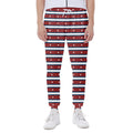 USA Striped Pattern Print Joggers