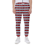 USA Striped Pattern Print Scuba Joggers