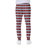 USA Striped Pattern Print Scuba Joggers