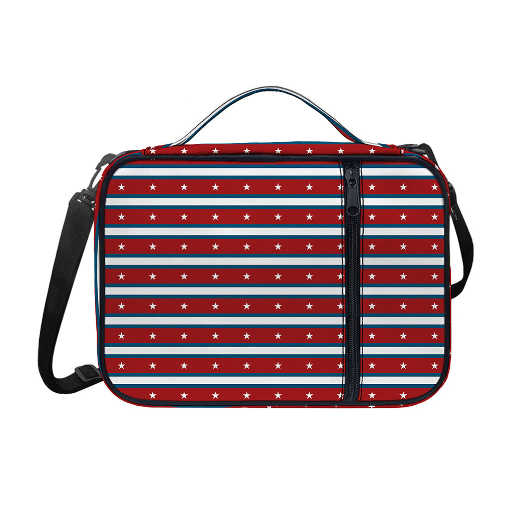 USA Striped Pattern Print Shoulder Strap Bible Bag