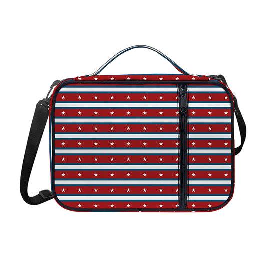 USA Striped Pattern Print Shoulder Strap Bible Bag