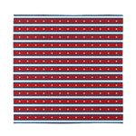 USA Striped Pattern Print Silk Bandana