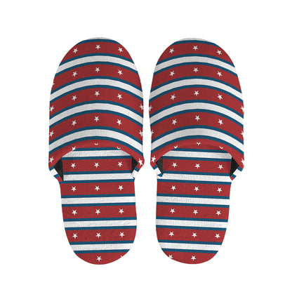 USA Striped Pattern Print Slippers