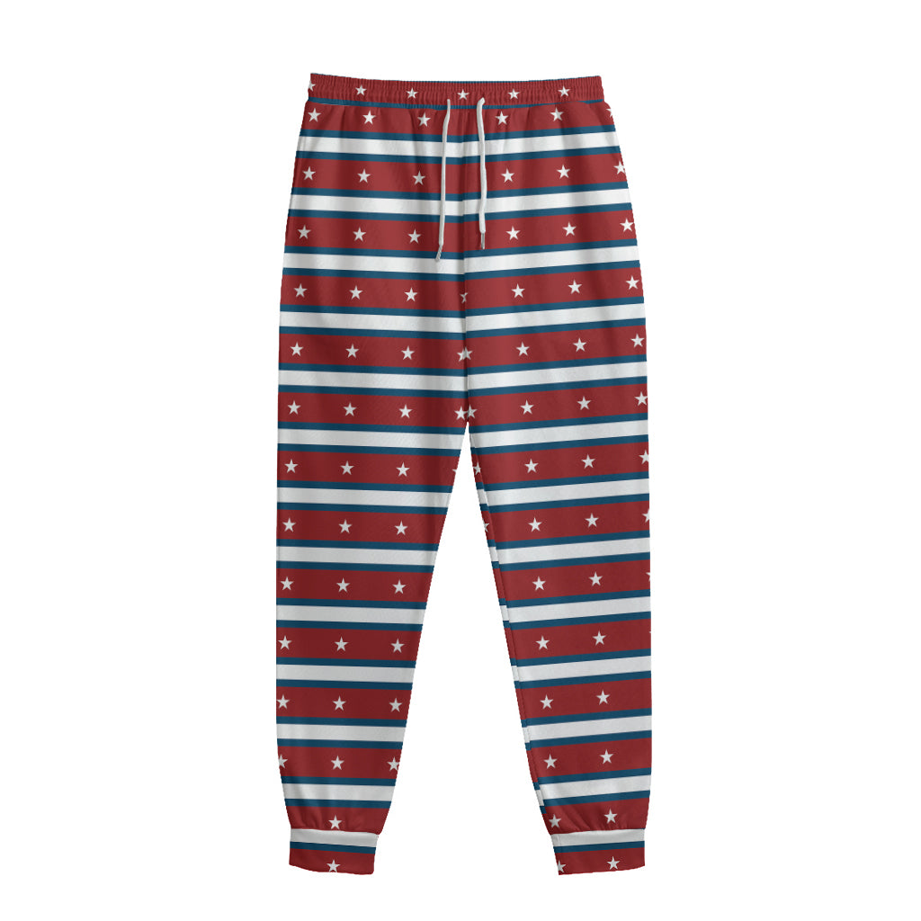 USA Striped Pattern Print Sweatpants