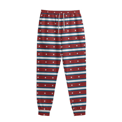 USA Striped Pattern Print Sweatpants