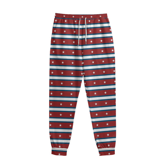 USA Striped Pattern Print Sweatpants