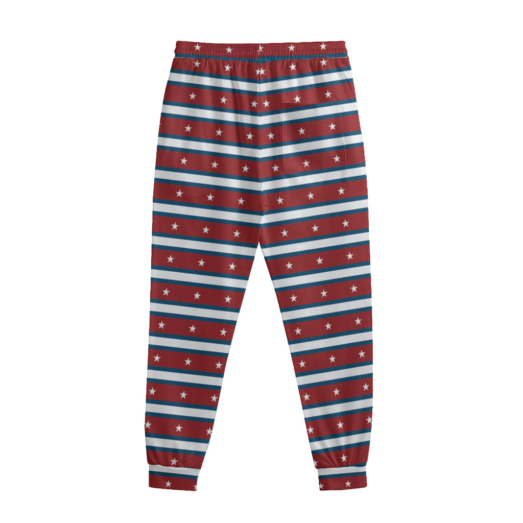 USA Striped Pattern Print Sweatpants