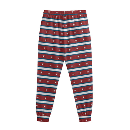 USA Striped Pattern Print Sweatpants