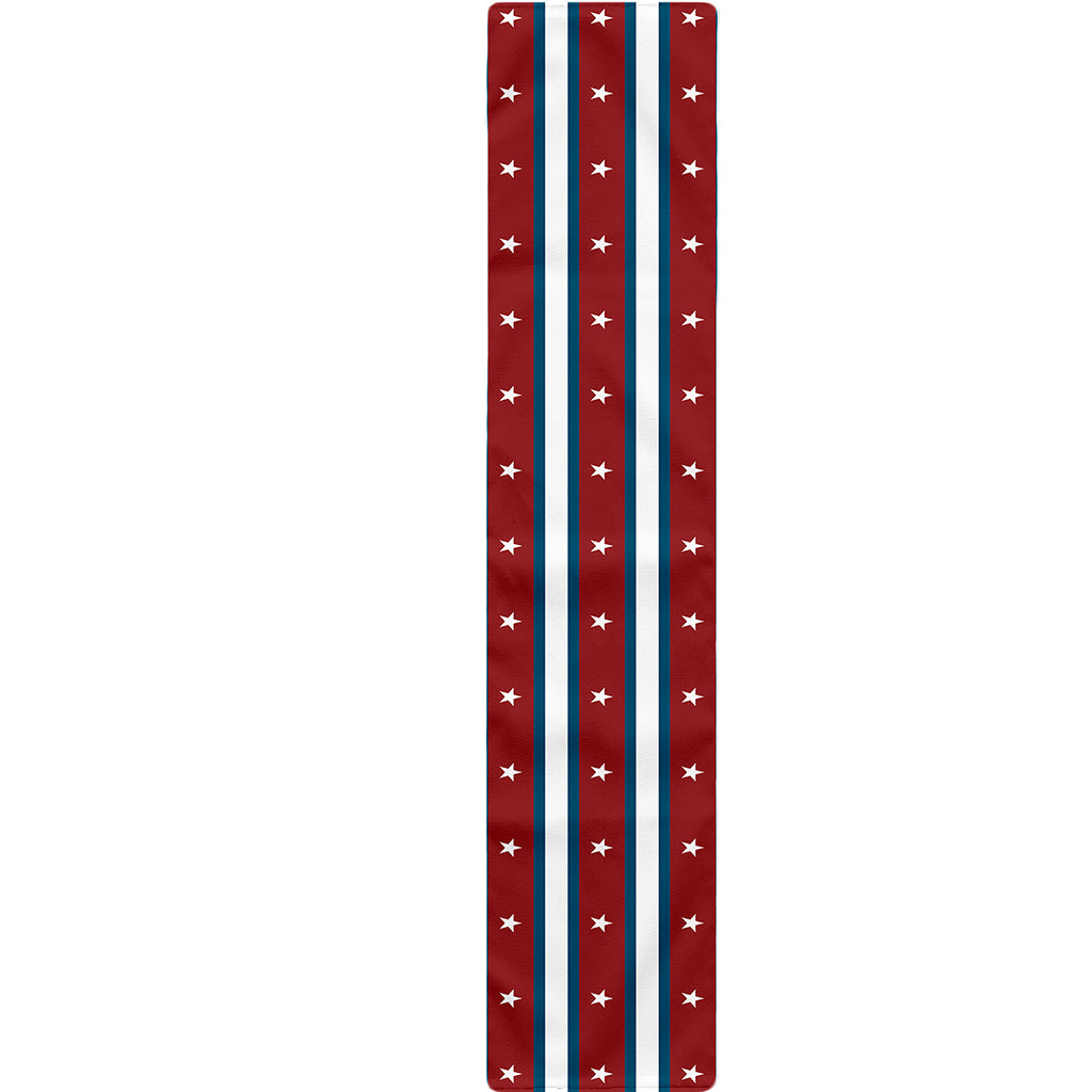 USA Striped Pattern Print Table Runner