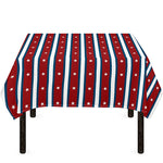 USA Striped Pattern Print Tablecloth