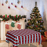 USA Striped Pattern Print Tablecloth
