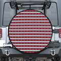 USA Striped Pattern Print Tire Cover