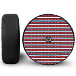 USA Striped Pattern Print Tire Cover With Camera Hole