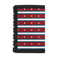 USA Striped Pattern Print Trifold Wallet