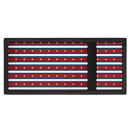 USA Striped Pattern Print Trifold Wallet