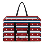 USA Striped Pattern Print Utility Tote Bag