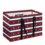 USA Striped Pattern Print Utility Tote Bag