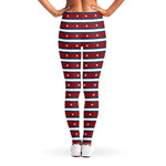 USA Striped Pattern Print Women's Leggings