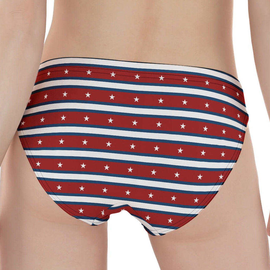 USA Striped Pattern Print Women's Panties
