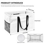 Black Doodle Sandwich Pattern Print Utility Tote Bag