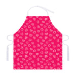 Valentine's Day Geometric Heart Print Adjustable Apron