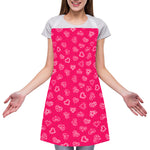 Valentine's Day Geometric Heart Print Adjustable Apron