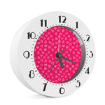 Valentine's Day Geometric Heart Print Alarm Clock