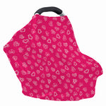Valentine's Day Geometric Heart Print Baby Seat Cover