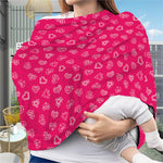Valentine's Day Geometric Heart Print Baby Seat Cover