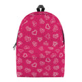Valentine's Day Geometric Heart Print School Backpack