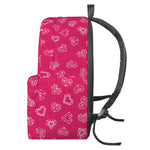 Valentine's Day Geometric Heart Print Backpack
