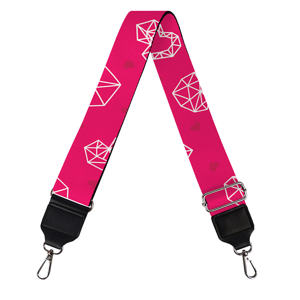 Valentine's Day Geometric Heart Print Bag Strap