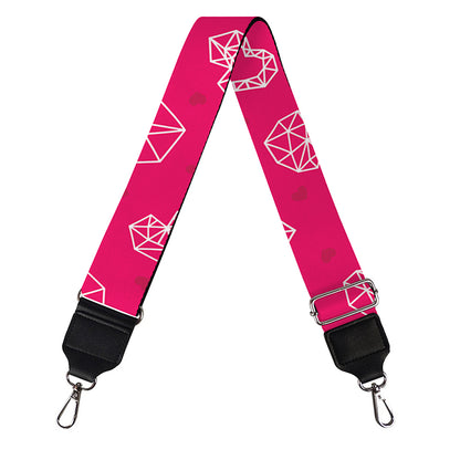 Valentine's Day Geometric Heart Print Bag Strap