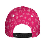 Valentine's Day Geometric Heart Print Baseball Cap