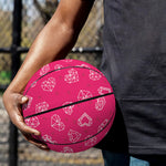 Valentine's Day Geometric Heart Print Basketball