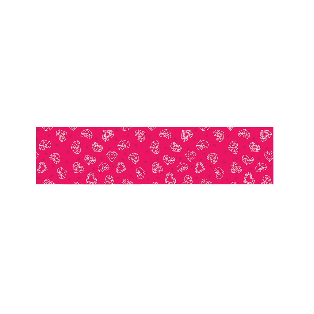 Valentine's Day Geometric Heart Print Bed Runner