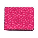 Valentine's Day Geometric Heart Print Bifold Wallet