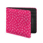 Valentine's Day Geometric Heart Print Bifold Wallet