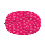Valentine's Day Geometric Heart Print Car Side Mirror Covers