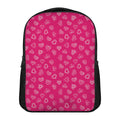 Valentine's Day Geometric Heart Print Casual Backpack